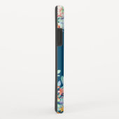 Cactus succulent monogram Ocean Blue Monogram Case-Mate iPhone Hülle (Hinten/Rechts)