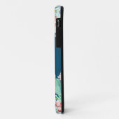 Cactus succulent monogram Ocean Blue Monogram Case-Mate iPhone Hülle (Hinten/Links)