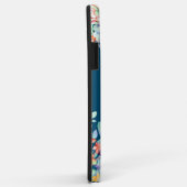 Cactus succulent monogram Ocean Blue Monogram Case-Mate iPhone Hülle (Hinten/Rechts)