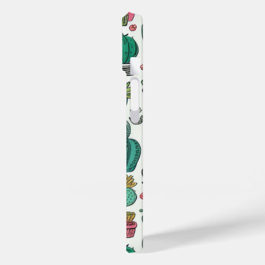 Cactus succulent Pattern Phone Case (Rückseite / Links)