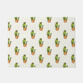 Cactus & Succulent Polk Dot Pattern Fußmatte (Vorderseite)