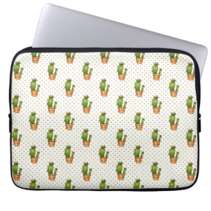 Cactus & Succulent Polk Dot Pattern Laptopschutzhülle