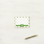 Cactus & Succulent Polk Dot Pattern Post-it Klebezettel (Auf Schreibtisch)