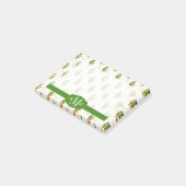 Cactus & Succulent Polk Dot Pattern Post-it Klebezettel (angewinkelt)