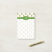 Cactus & Succulent Polk Dot Pattern Post-it Klebezettel (Auf Schreibtisch)
