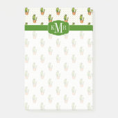 Cactus & Succulent Polk Dot Pattern Post-it Klebezettel (Vorderseite)