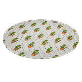 Cactus & Succulent Polk Dot Pattern Schneidebrett (Ecke)