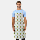 Cactus & Succulent Polk Dot Pattern Schürze (Getragen)