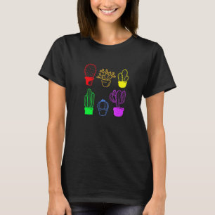 Cactus succulent Pride Rainbow Pflanze Subtle Lgbt T-Shirt
