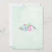 Cactus succulent String Lights Wedding Einladungen (Rückseite)