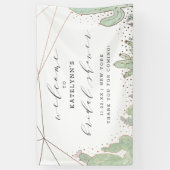 Cactus & Succulent Terrarium Brautparty Willkommen Banner (Vertikal)