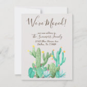 Cactus succulent Watercolor Karte (Vorderseite)