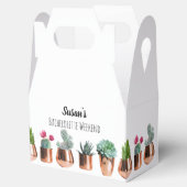 Cactus succulents Bachelorette Weekend Gastgeschen Geschenkschachtel (Geöffnet)