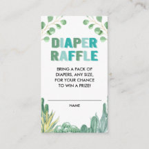 Cactus succulents blue green diaper raffiniert