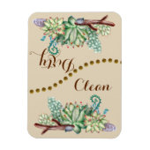 Cactus succulents Clean Dreh Disshwasher Magnet (Vertikal)