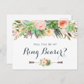 Cactus succulents floral greenerity feiertagspostkarte (Vorne/Hinten)