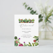 Cactus succulents New Address Ankündigungspostkarte (Stehend Vorderseite)