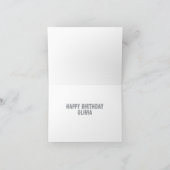 cactus succulents Pflanze individuelle Name Geburt Dankeskarte (Innenseite)