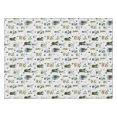 Cactus succulents & Potted Pflanze Boho Pattern Tischdecke (Vorderseite (Horizontal))