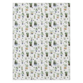 Cactus succulents & Potted Pflanze Boho Pattern Tischdecke (Vorderseite)
