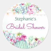 Cactus succulents String Lights Brautparty