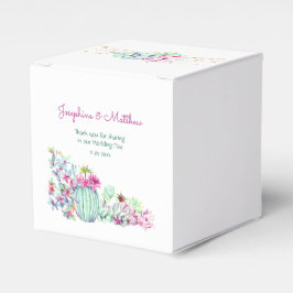 Cactus succulents String Lights Wedding Geschenkschachtel