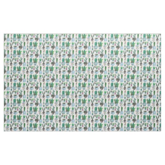 Cactus succulents Surface Pattern | Stoff (Yard (91,4 cm))