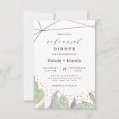 Cactus & Succulents Terrarium Probe Dinner Einladung (Vorderseite)