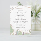 Cactus & Succulents Terrarium Probe Dinner Einladung (Stehend Vorderseite)