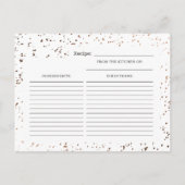 Cactus & Succulents Trendy Brie to be Recipe Card Ankündigungspostkarte (Rückseite)