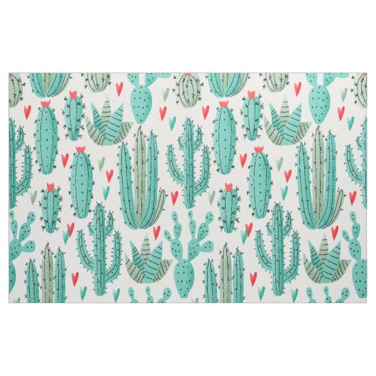 Cactus succules hercculed stoff (Fat Quarter (45,7 x 55,9 cm))