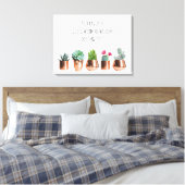 Cactus succules Ihr Lieblingsangebot, Song Lyric Leinwanddruck (Insitu (Schlafzimmer))