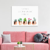Cactus succules Ihr Lieblingsangebot, Song Lyric Leinwanddruck (Insitu (Wohnzimmer))