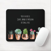 Cactus succules Ihr Lieblingsangebot, Song Lyric Mousepad (Mit Mouse)