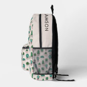 Cactus sukculent Pattern Bedruckter Rucksack (Rechts)