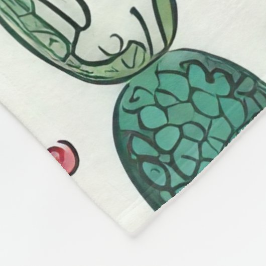 Cactus sukculent Pattern Fleecedecke (Ecke)