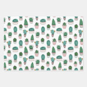 Cactus sukculent Pattern Geschenkpapier Set (Vorderseite 2)