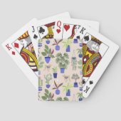 Cactus sukculent Pattern Spielkarten (Rückseite)