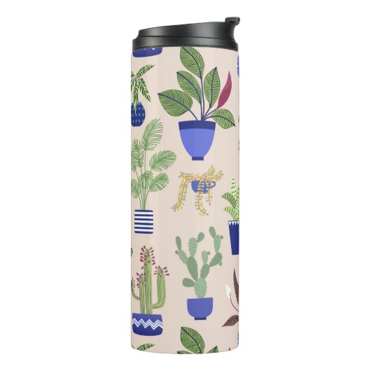 Cactus sukculent Pattern Thermosbecher (Nach links gedreht)