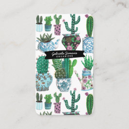 Cactus sukculent Pattern | Visitenkarten Visitenkarte
