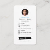 Cactus sukculent Pattern | Visitenkarten Visitenkarte (Rückseite)