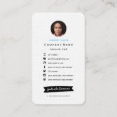 Cactus sukculent Pattern | Visitenkarten Visitenkarte (Rückseite)