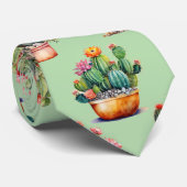 Cactus Summer Arizona Wüste Heiße Pflanze Krawatte (Gerollt)