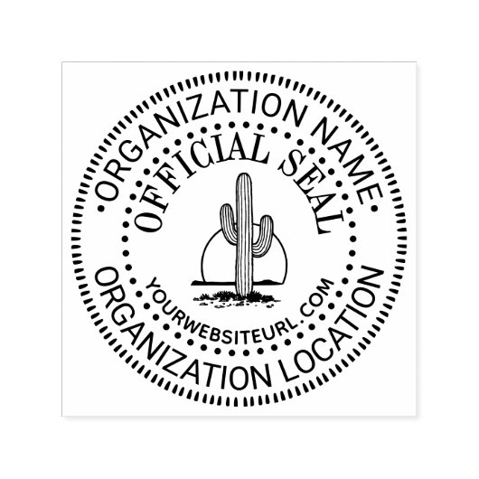 Cactus Sun Generic Offiziell Siegel Name Loc URL Permastempel (Design)