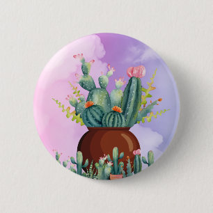 Cactus Sunrise Button
