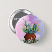 Cactus Sunrise Button (Vorne & Hinten)