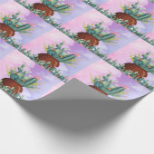 Cactus Sunrise Wrapping Paper Geschenkpapier (Ecke)
