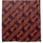 Cactus Sunset Desert Kokopelli Südwest Pattern Duschvorhang (Vorderseite)