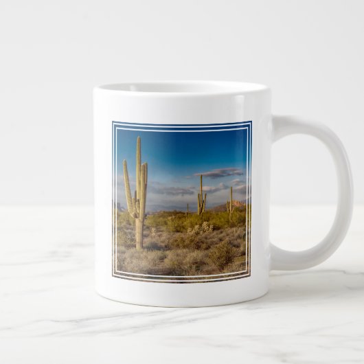 Cactus Sunset in Arizona Jumbo-Tasse (Rechts)