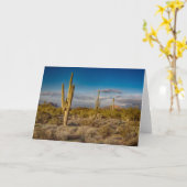 Cactus Sunset in Arizona Karte (Gelbe Blume)